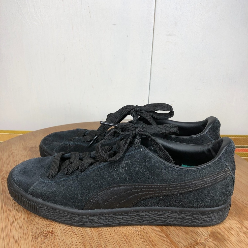 Puma Suede Classic Womens size 8 Shoes Black suede comfort walking sneakers